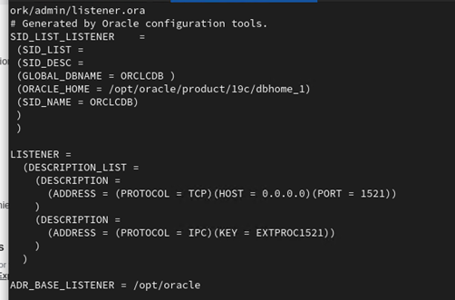 LINUX LISTENER ORA SID