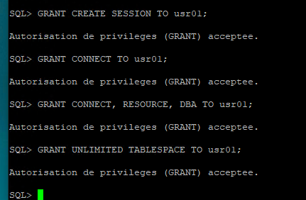 LINUX SQL USER GRANT